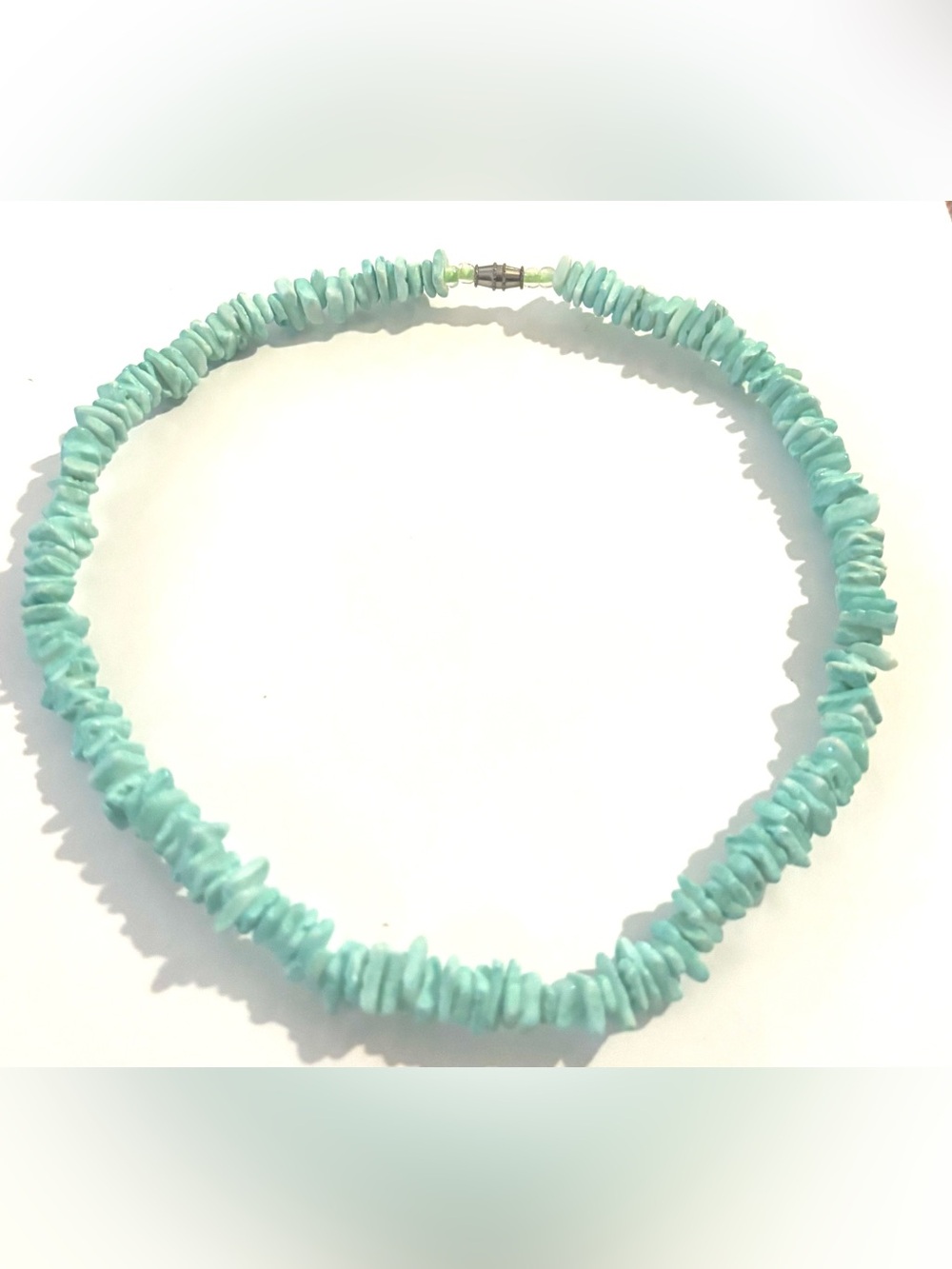 Aqua Chip Bead Necklace - Turquoise Style